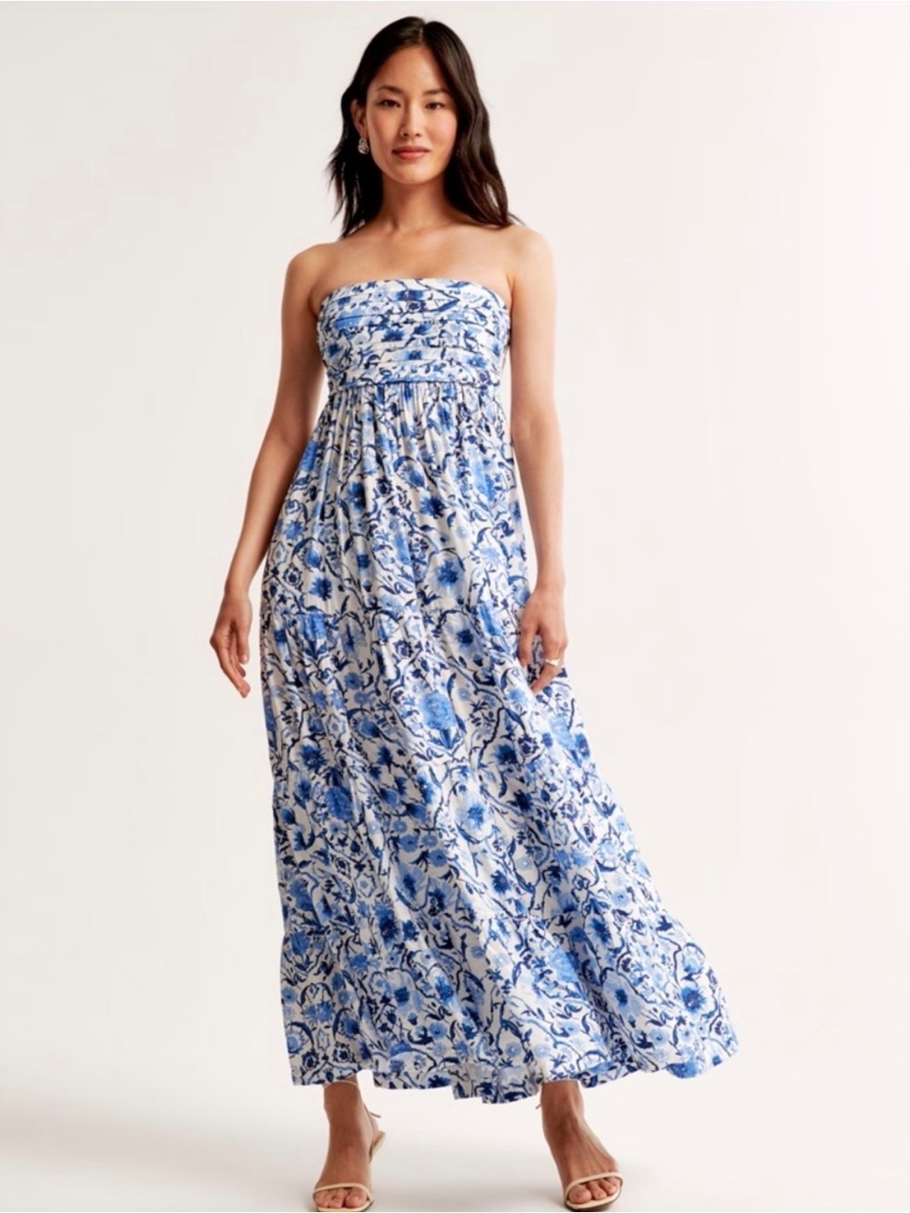 Abercrombie & Fitch Blue and White Floral Dress